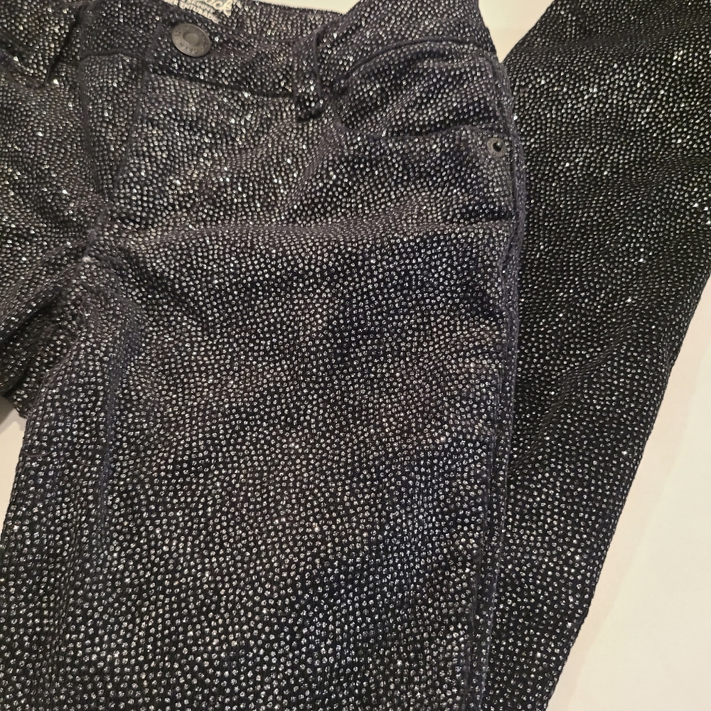Cat & Jack black/silver girls pants, sz 10